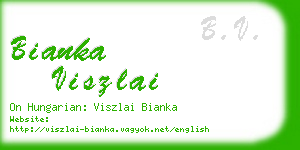 bianka viszlai business card